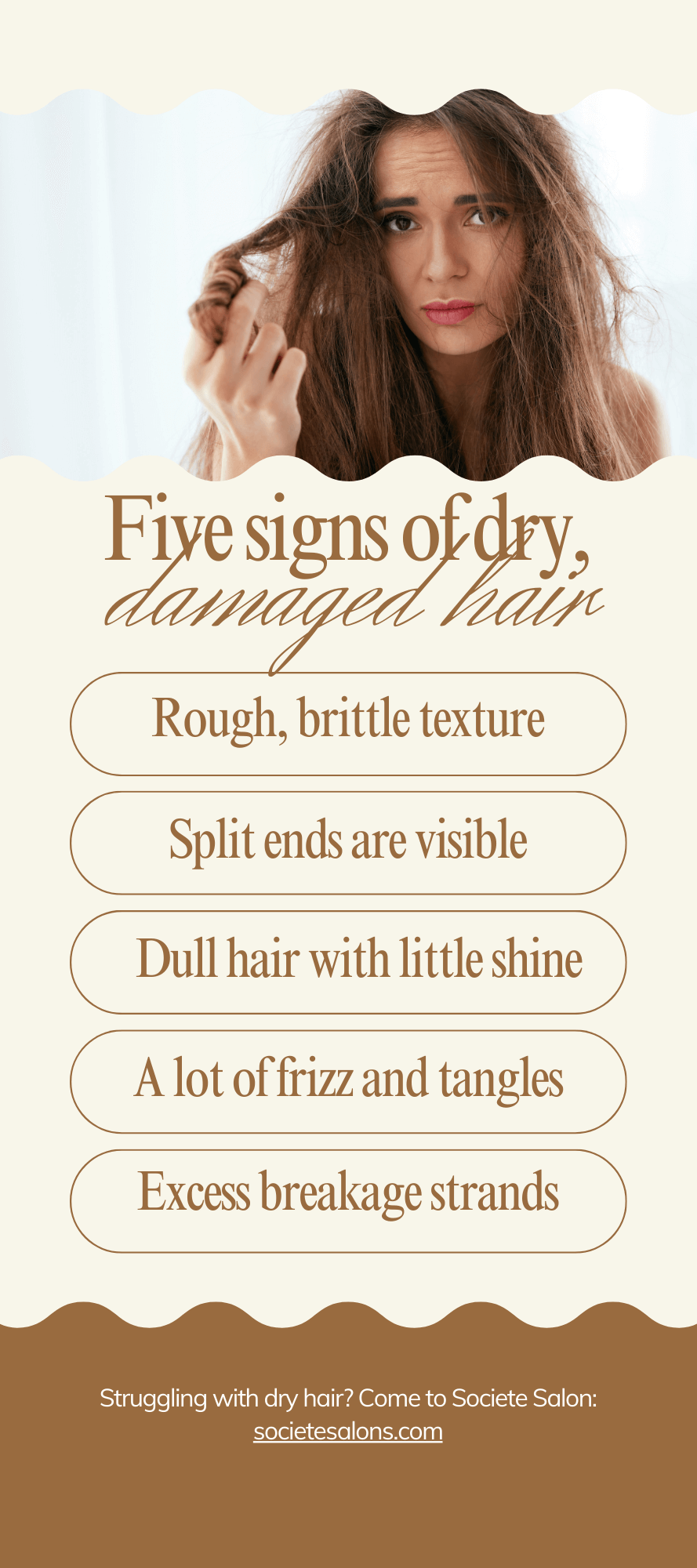 5 signs of dry damaged hair