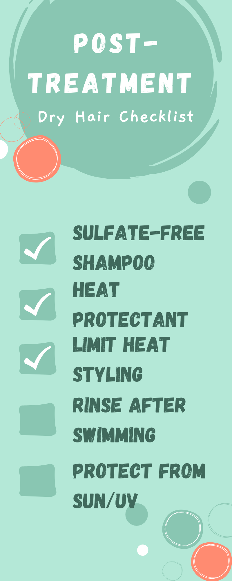 Post-dry hair checklist